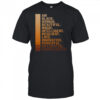 Am Black Woman Beautiful Magic Intelligent Resilient Love Innovative Powerful Influential Unapologetic T-Shirt