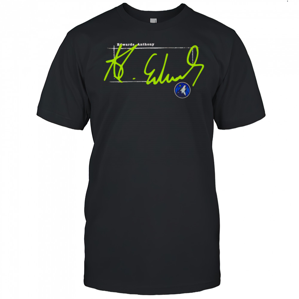 Anthony Edwards Minnesota Timberwolves signature shirt