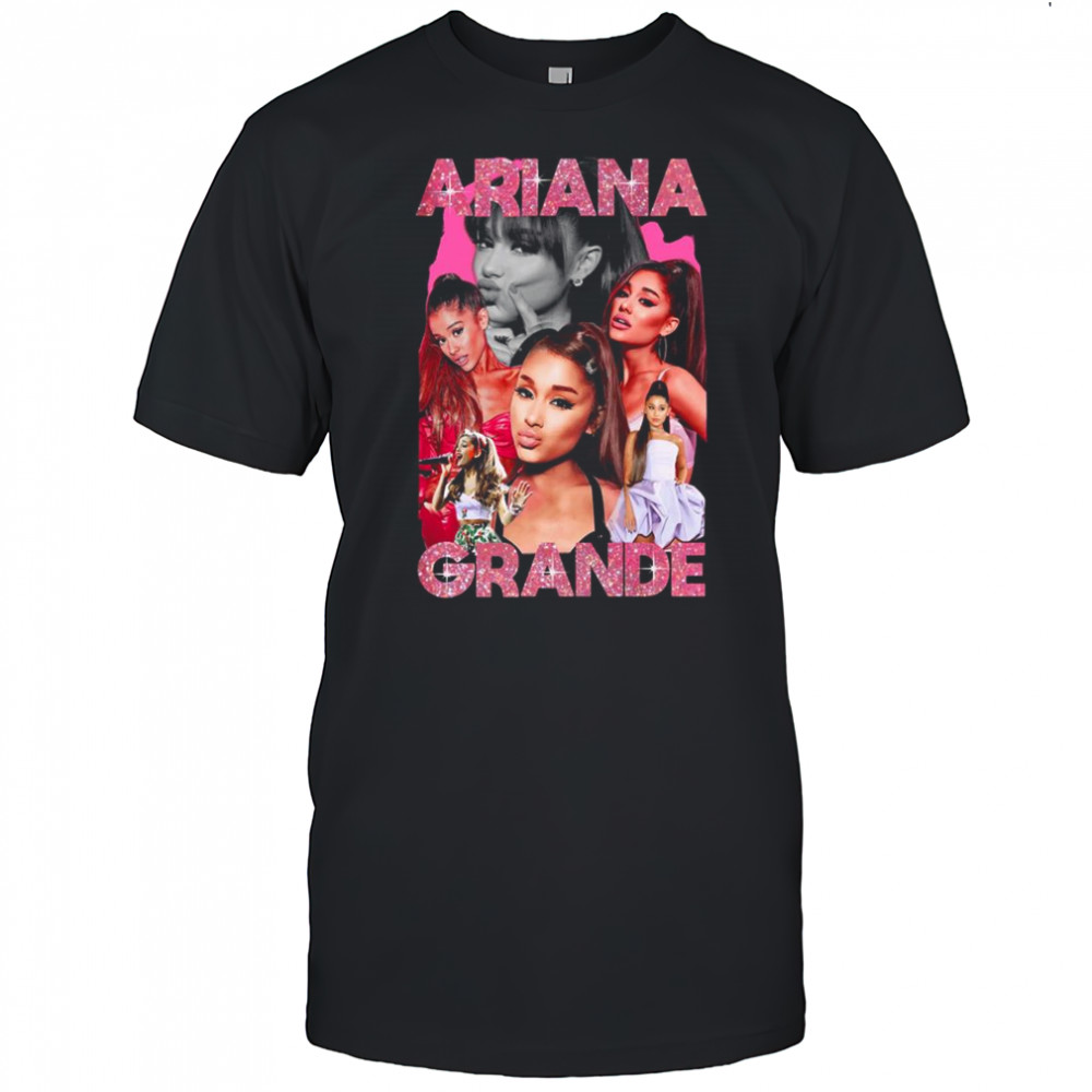 Ariana Grande Pink Sparkle Bootleg Shirt