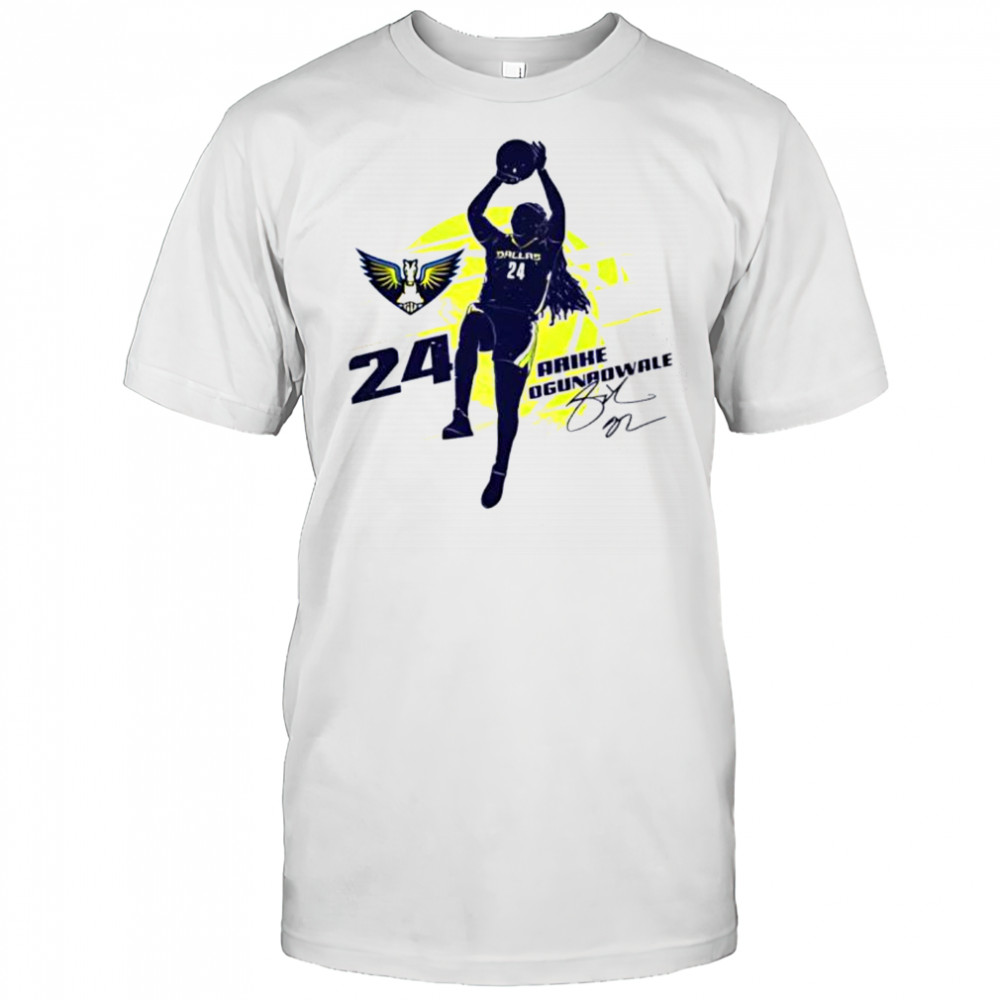 Arike ogunbowale Dallas wings silhouette shirt