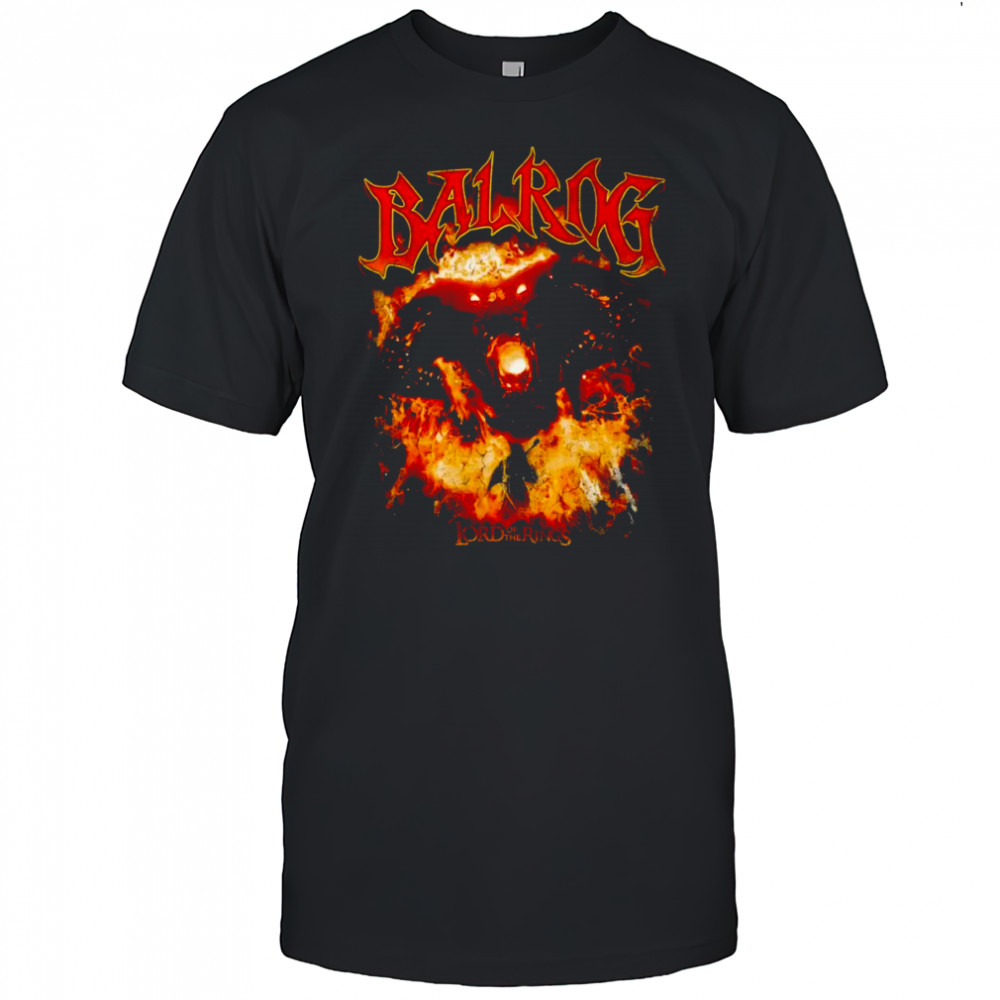 Balrog Lord of the Rings graphic shirt