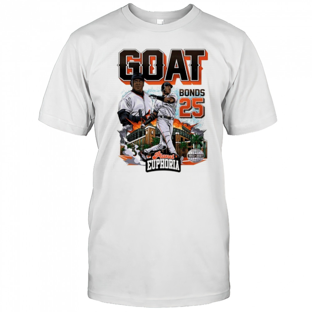 Barry Bonds GOAT San Francisco Giants baseball graphic shirt