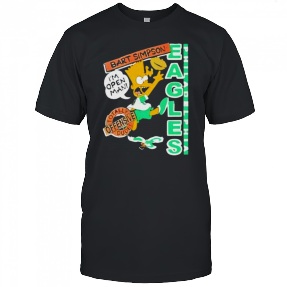 Bart Simpson Eagles NFL Shirt
