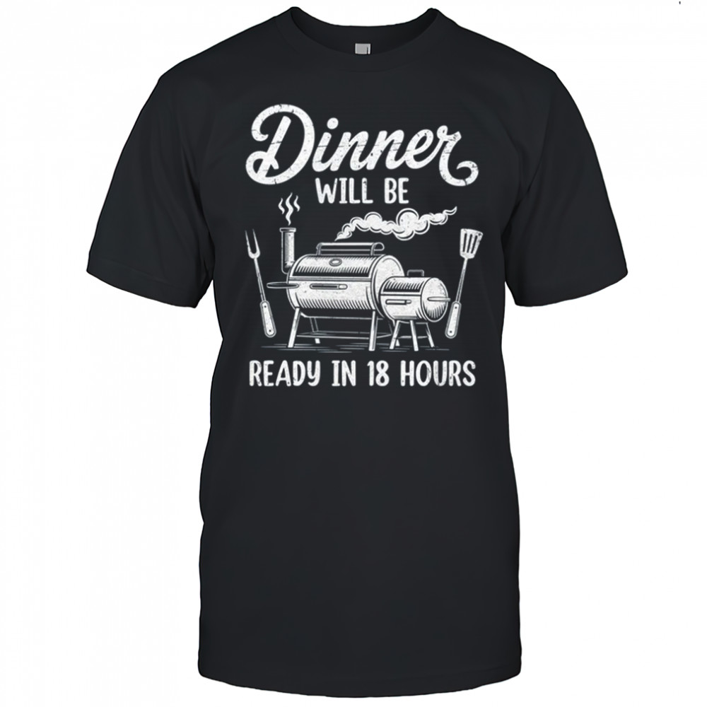 BBQ Men Smoking Meat Smoker Grilling Barbecue Dad shirt