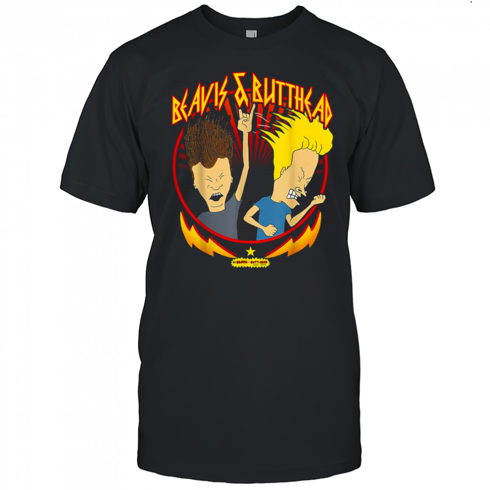 Beavis And Butt Head Metal Colors Rock Out T-Shirt
