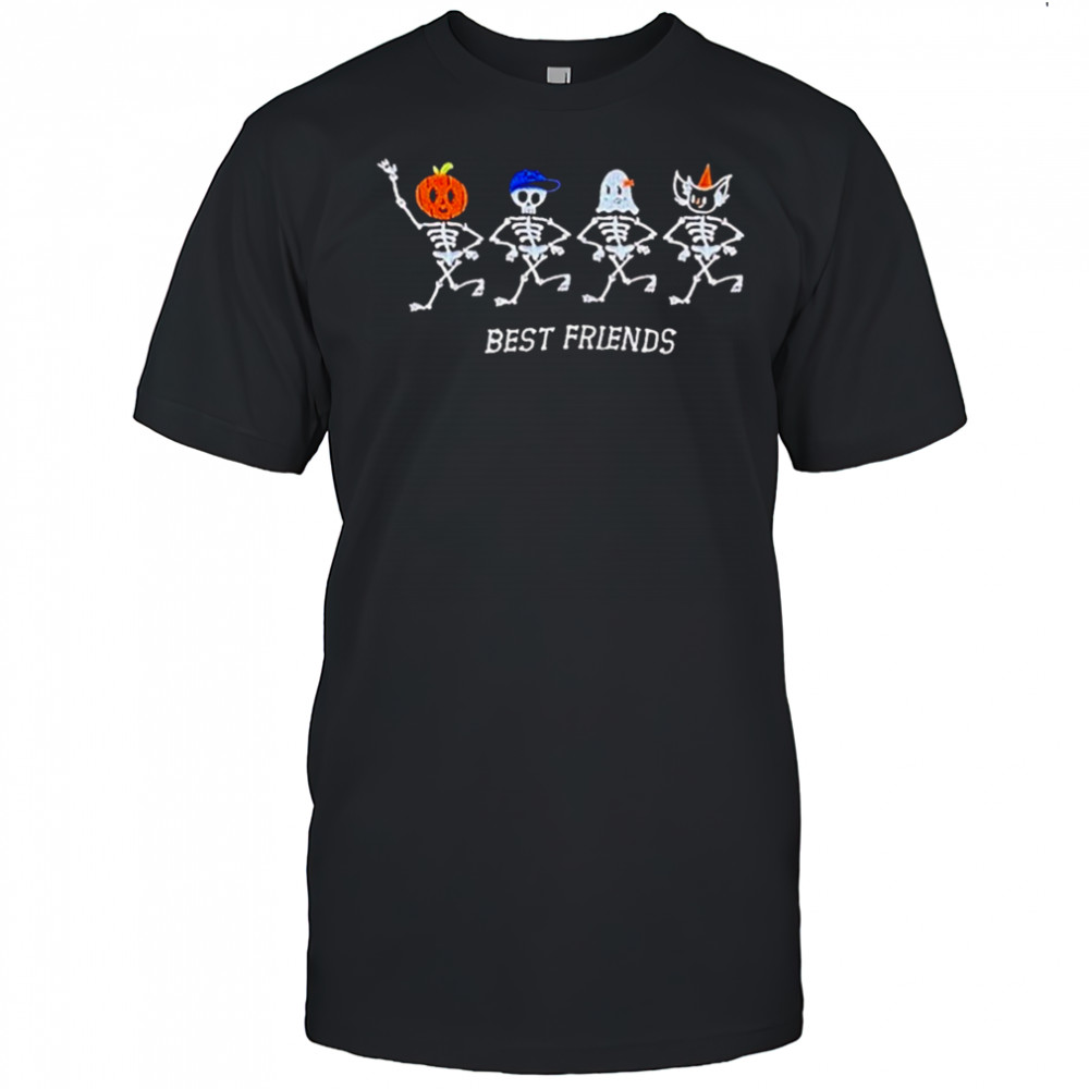 Best Friends Skeletons Halloween T-shirt