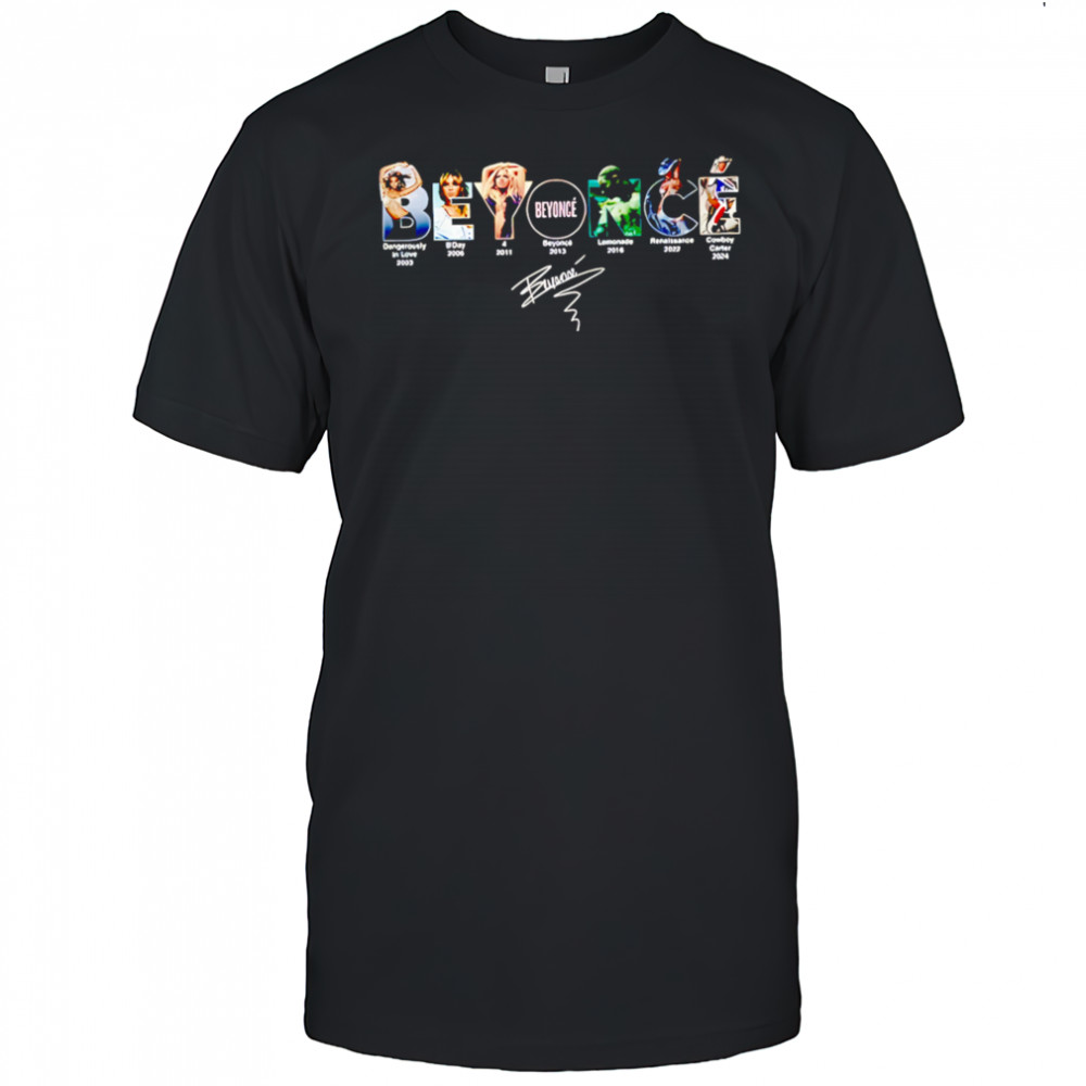 Beyonce with New Album signature shirt