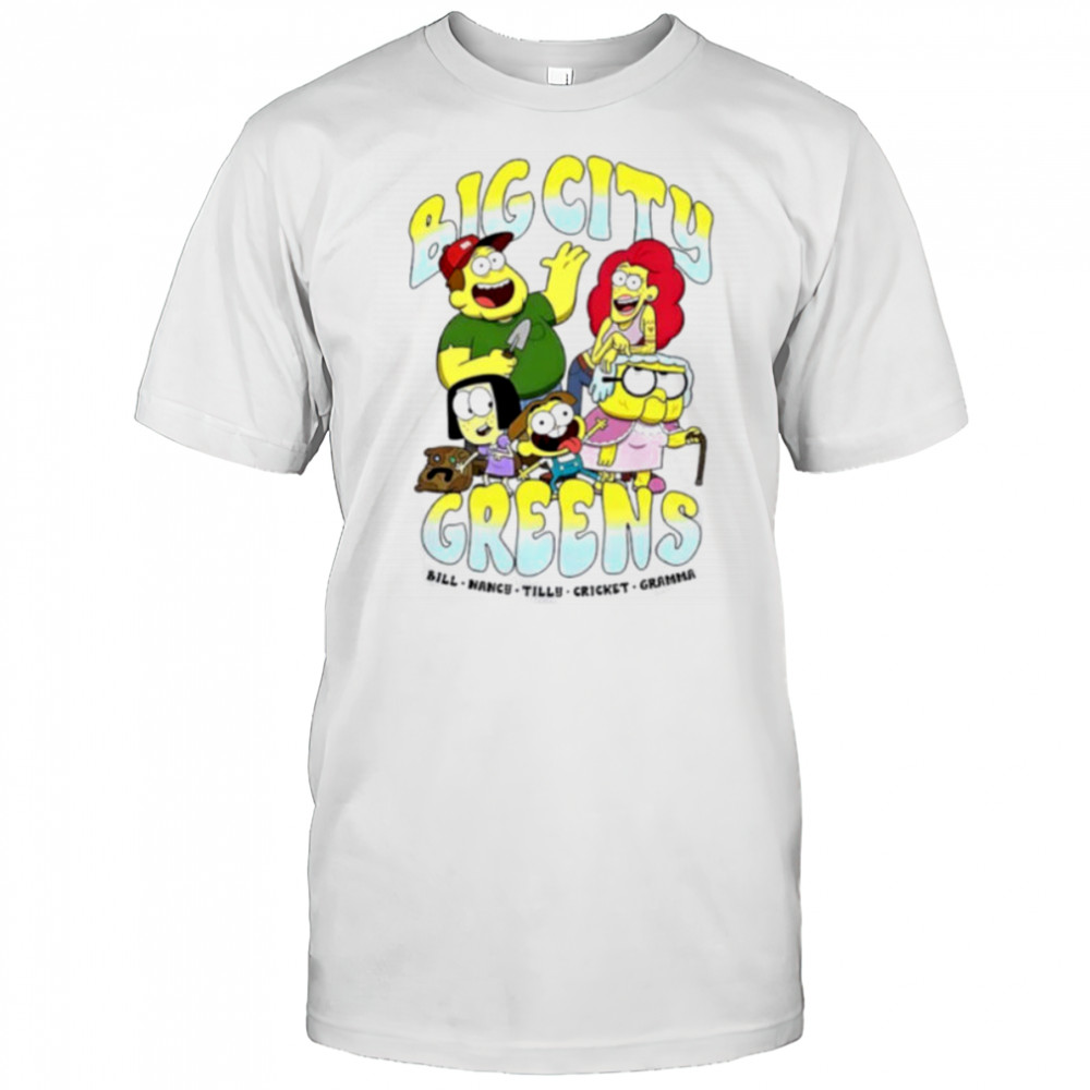 Big City Greens Bill Nancy Tilly Cricket Gramma cartoon shirt