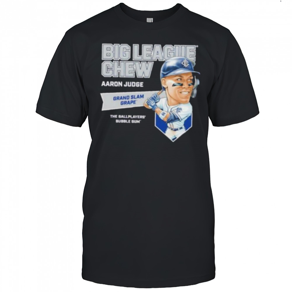 Big League Chew Aaron Judge Grand Slam Grape The Ballplayers Bubble Gum shirt