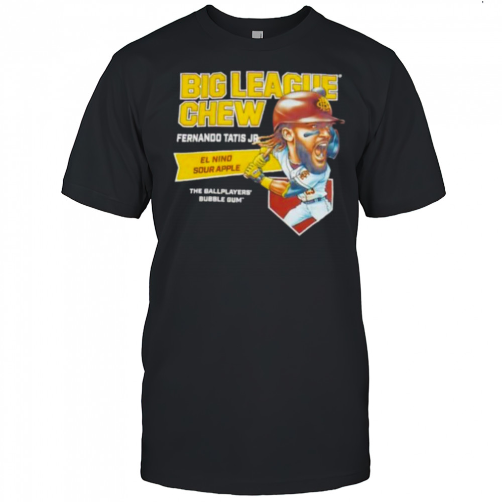 Big League Chew Fernando Tatis Jr El Nino Sour Apple The Ballplayers Bubble Gum Shirt
