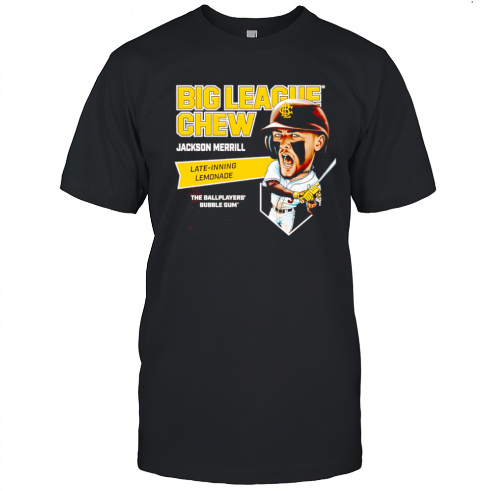 Big league chew Jackson Merrill’s Late-Inning Lemonade the ballplayers’ bubble gum’ shirt