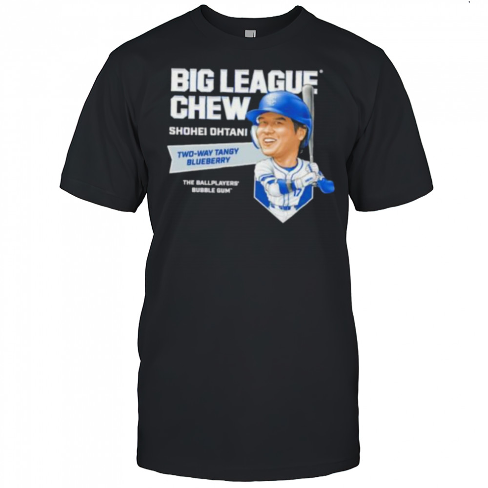Big League Chew Shohei Ohtani Two way Tangy Blueberry The Ballplayers Bubble Gum shirt