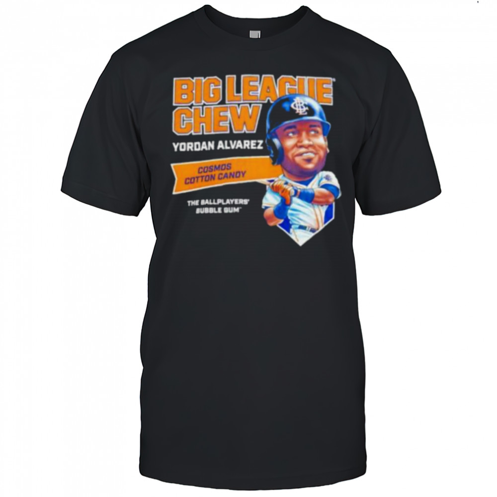 Big League Chew Yordan Alvarez Cosmos Cotton Candy The Ballplayers Bubble Gum shirt