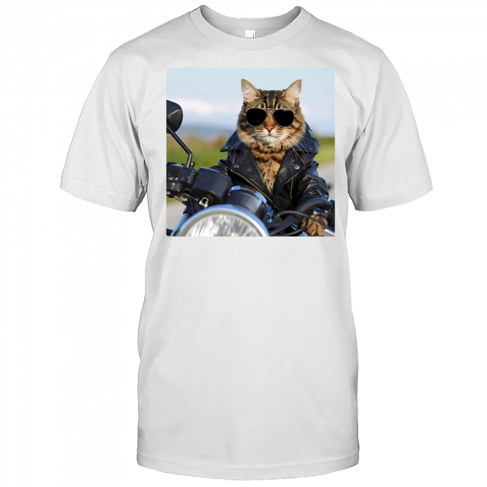 Biker Cat shirt