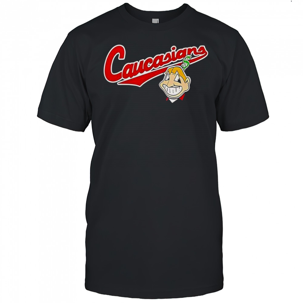 Bomani Jones Caucasians Chief Wahoo Logo T-Shirt