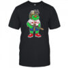 BOS Wally mascot on the X shirt