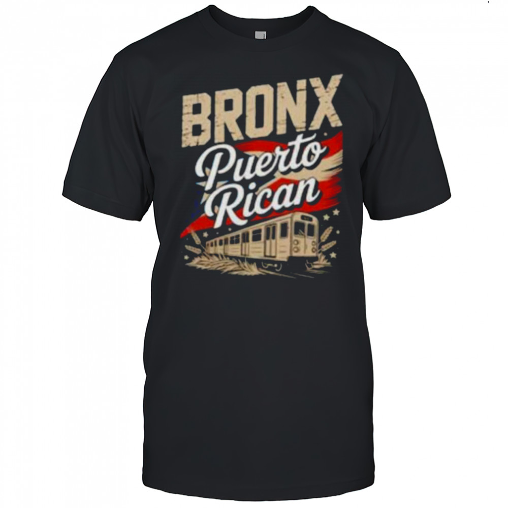 Bronx Puerto Rican Heritage Subway Train Vintage Urban Pride Pullover Shirt