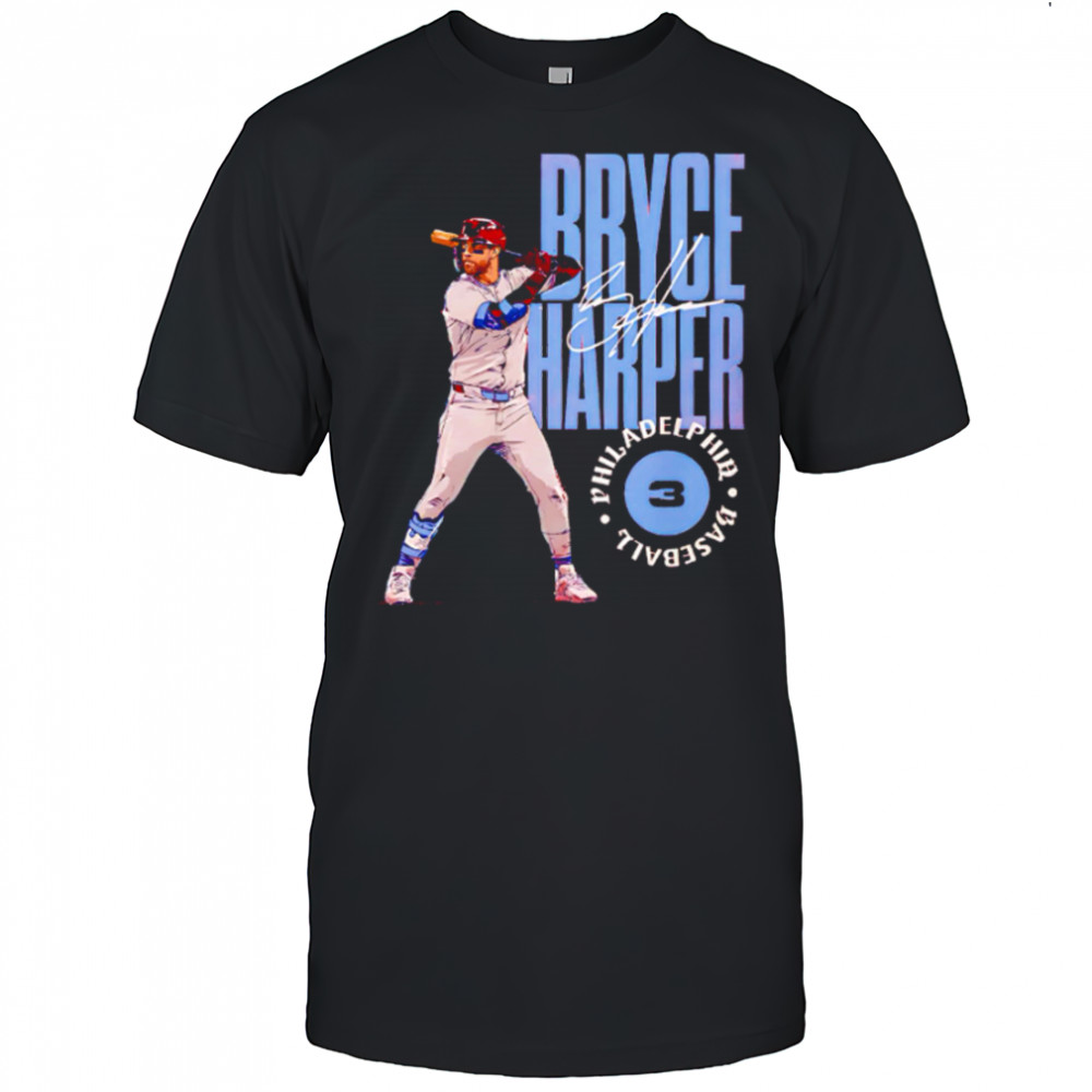 Bryce Harper Philadelphia Stamp signature baseball shirt