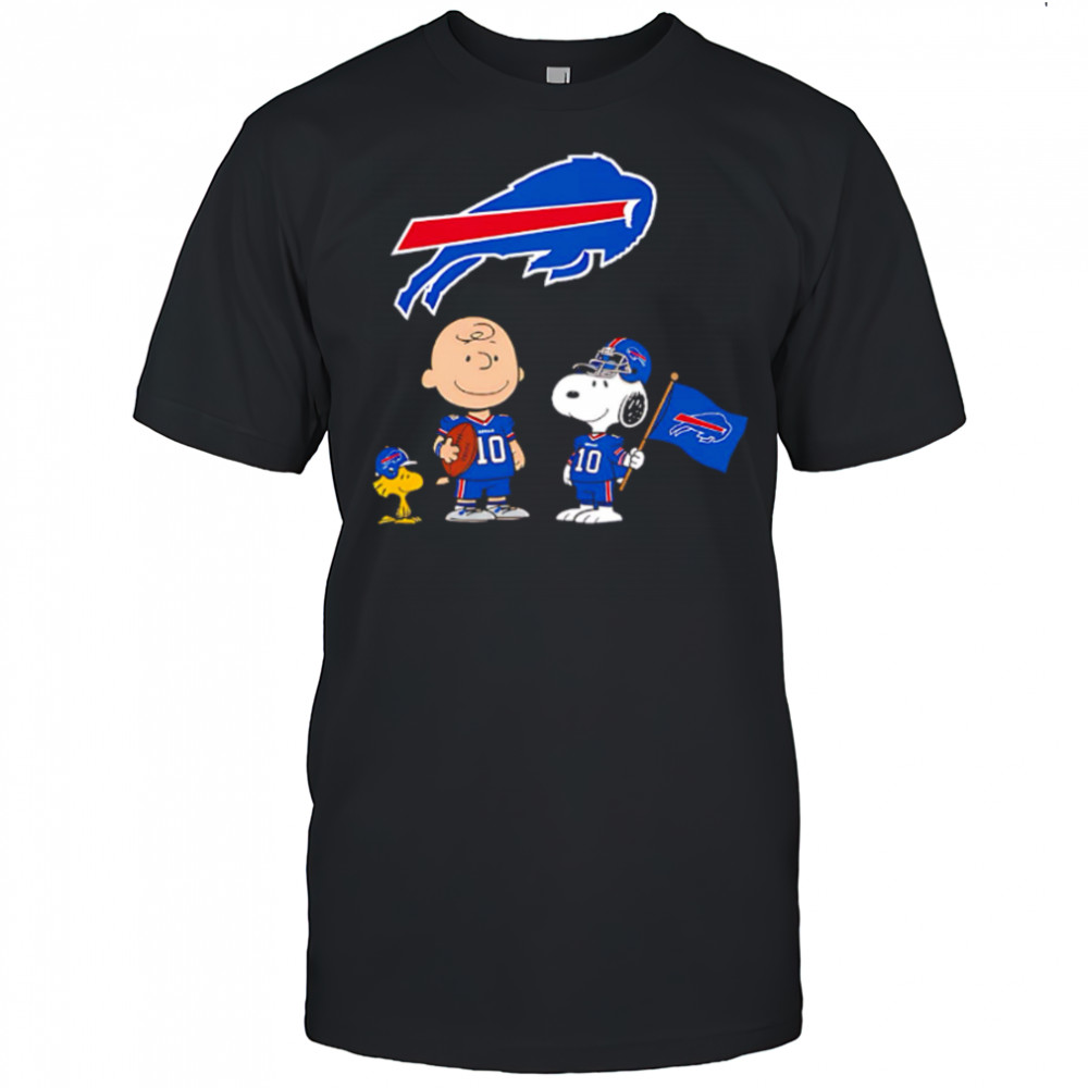 Buffalo Bills Charlie Brown Snoopy Woodstock Peanuts shirt