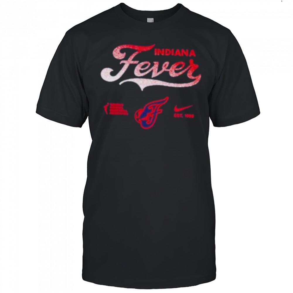 Caitlin Clark Wearing Indiana Fever Script Fade Core shirt