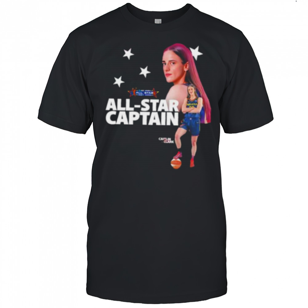 Caitlin Clark WNBA All Star 2025 Captain and two time All Star shirt