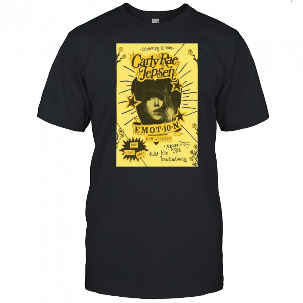 Carly Rae Jepsen Troubadour West Hollywood CA 2025 Poster T-Shirt