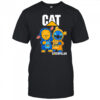 Cat caterpillar pooh and stitch friends shirt
