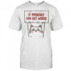Cat it probably can get worse shirt