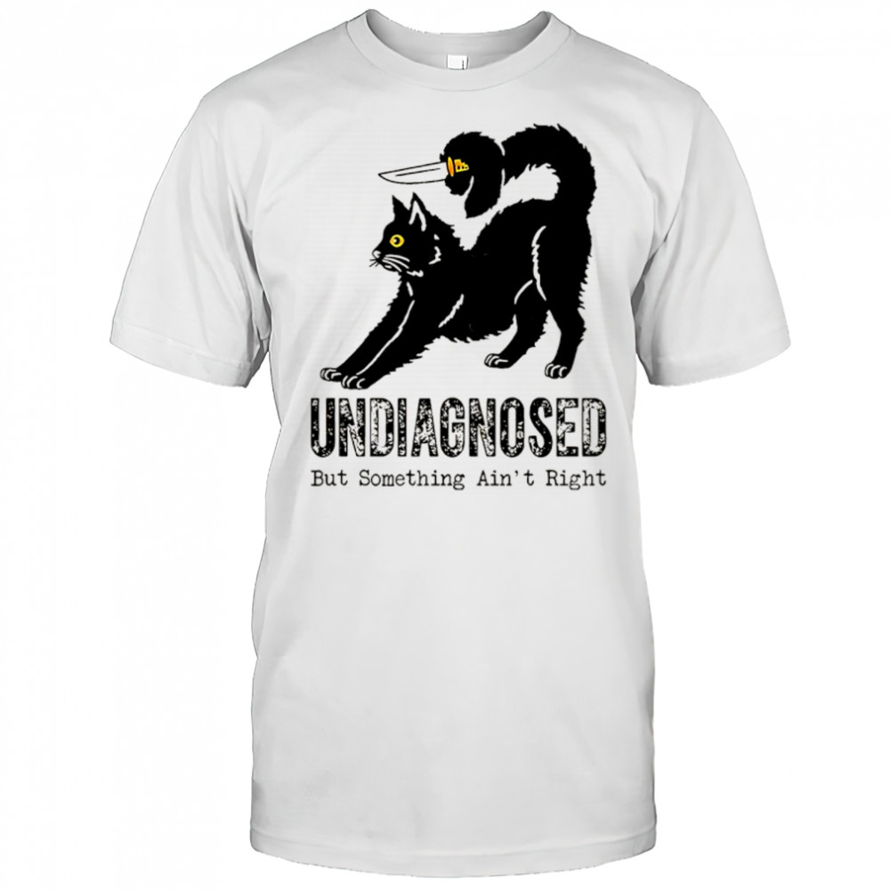 Cat with knife undiagnosed but something ain’t right shirt