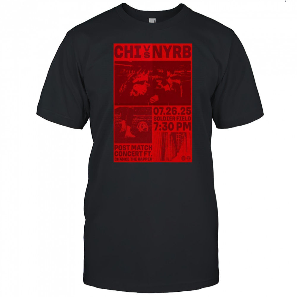 Chicago Nation vs. New York Braveheart Poster July 26 2025 Chicago T-Shirt