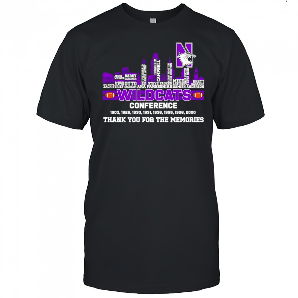 City skyline Wildcats Conference thank you for the memories shirt