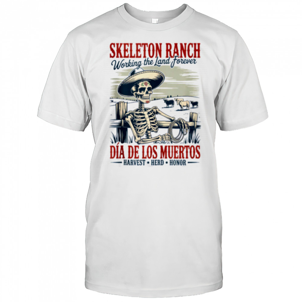Classic Mexican Granjero DíA De Los Muertos Cowboy Shirt