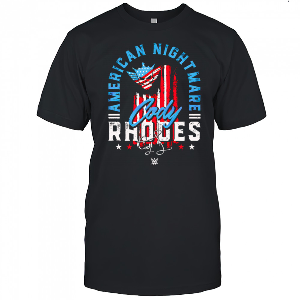 Cody Rhodes American Nightmare Flag Wrestling shirt