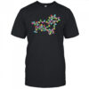 Dachshund Dogs Tree Christmas lightning shirt