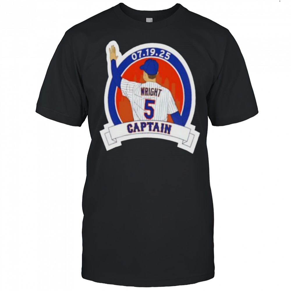 David Wright Captain New York Mets baseball player graphic shirt