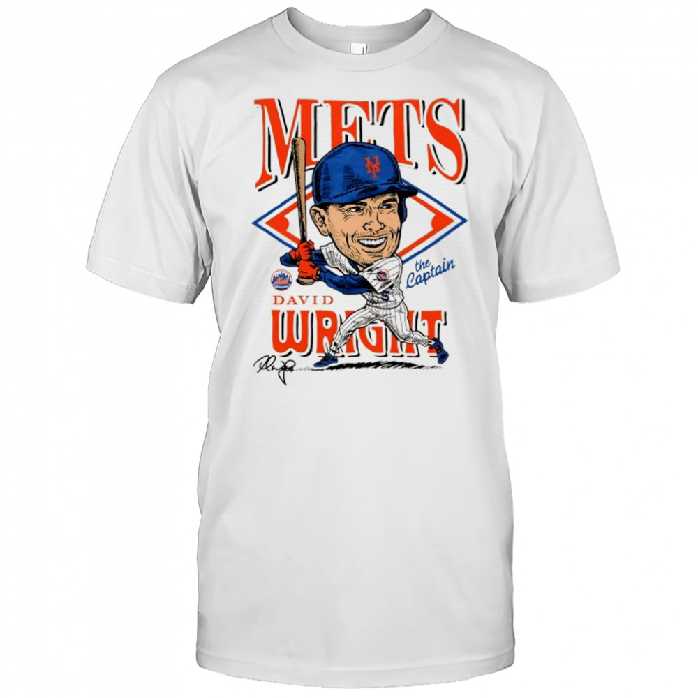David Wright New York Mets the Captain Caricature signature shirt