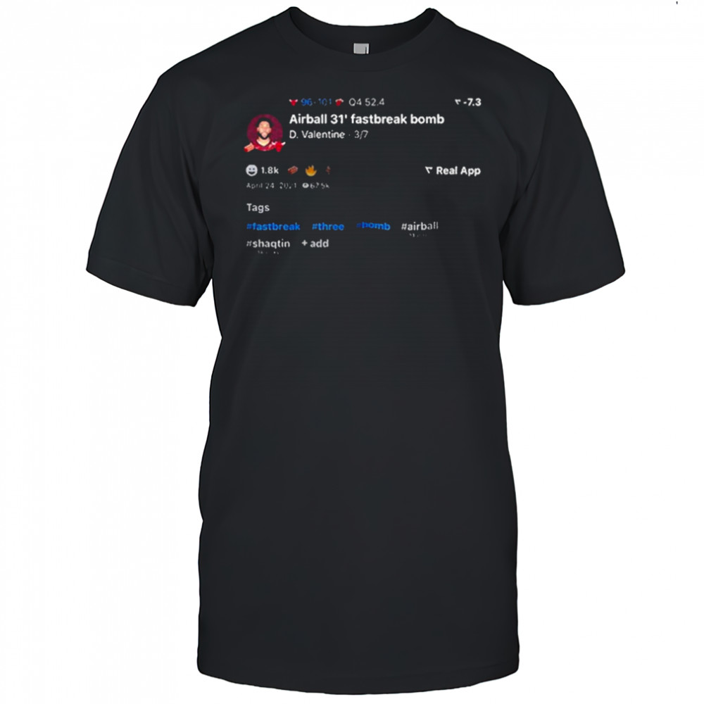 Denzel Valentine Airball 31 Fastbreak Bomb Shirt