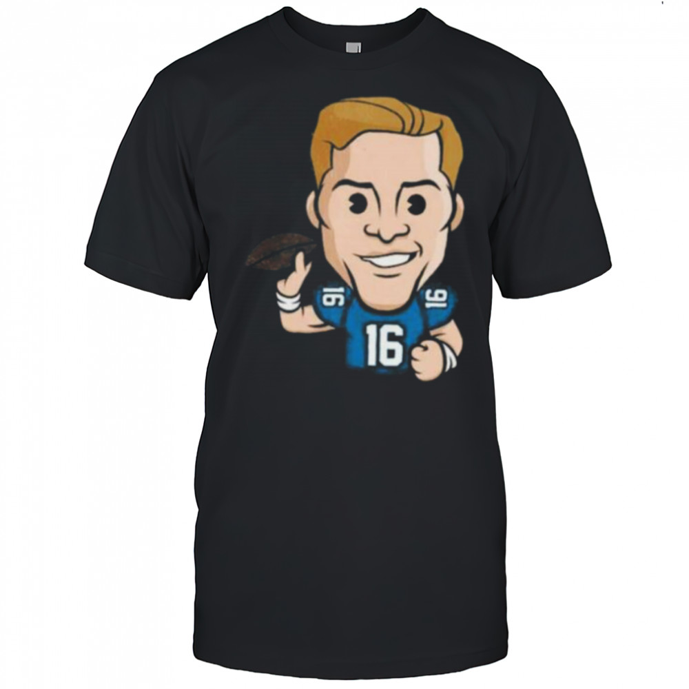 Detroit Lions Jared Goff Emoji Washed Oversized Vintage Men’s Shirt