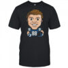Detroit Lions T.J. Hockenson Emoji Vintage Oversized Shirt