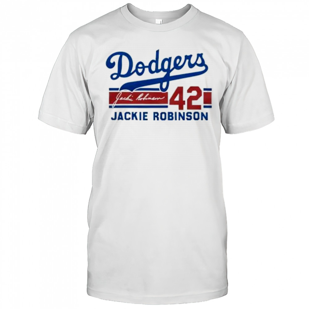 Dodgers Jackie Robinson 42 Signature shirt