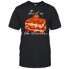 Dog lost in the tiramisu shirt