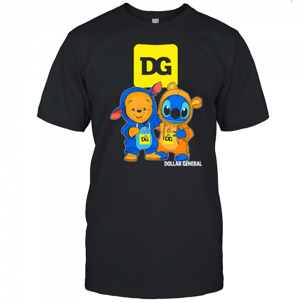 Dollar general pooh and stitch friends shirt