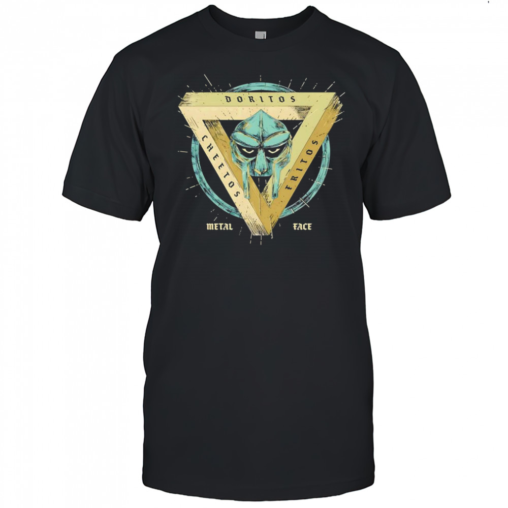 Doritos Cheetos Fritos MF Doom metal face shirt