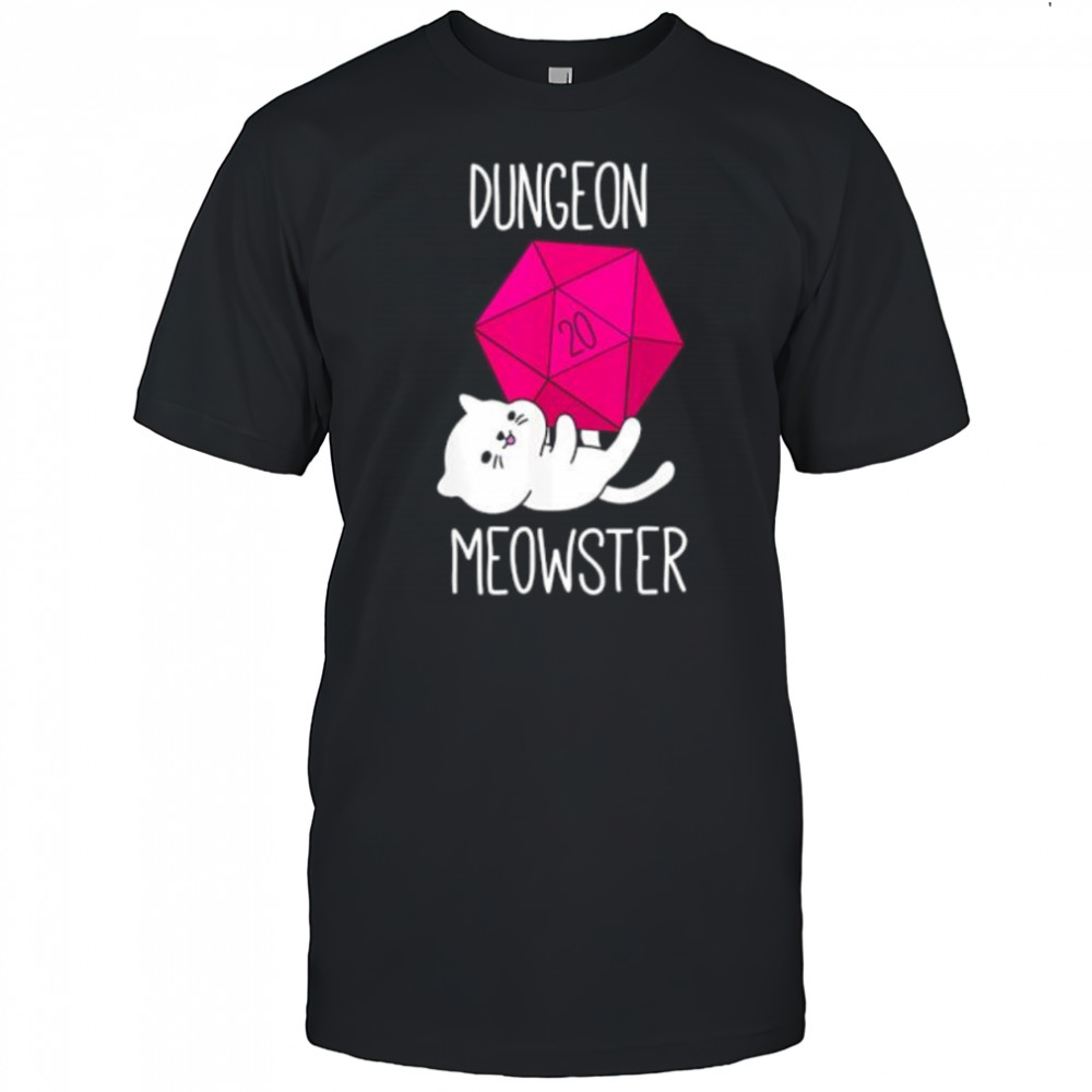 Dungeon Meowster Funny Nerdy Cat shirt
