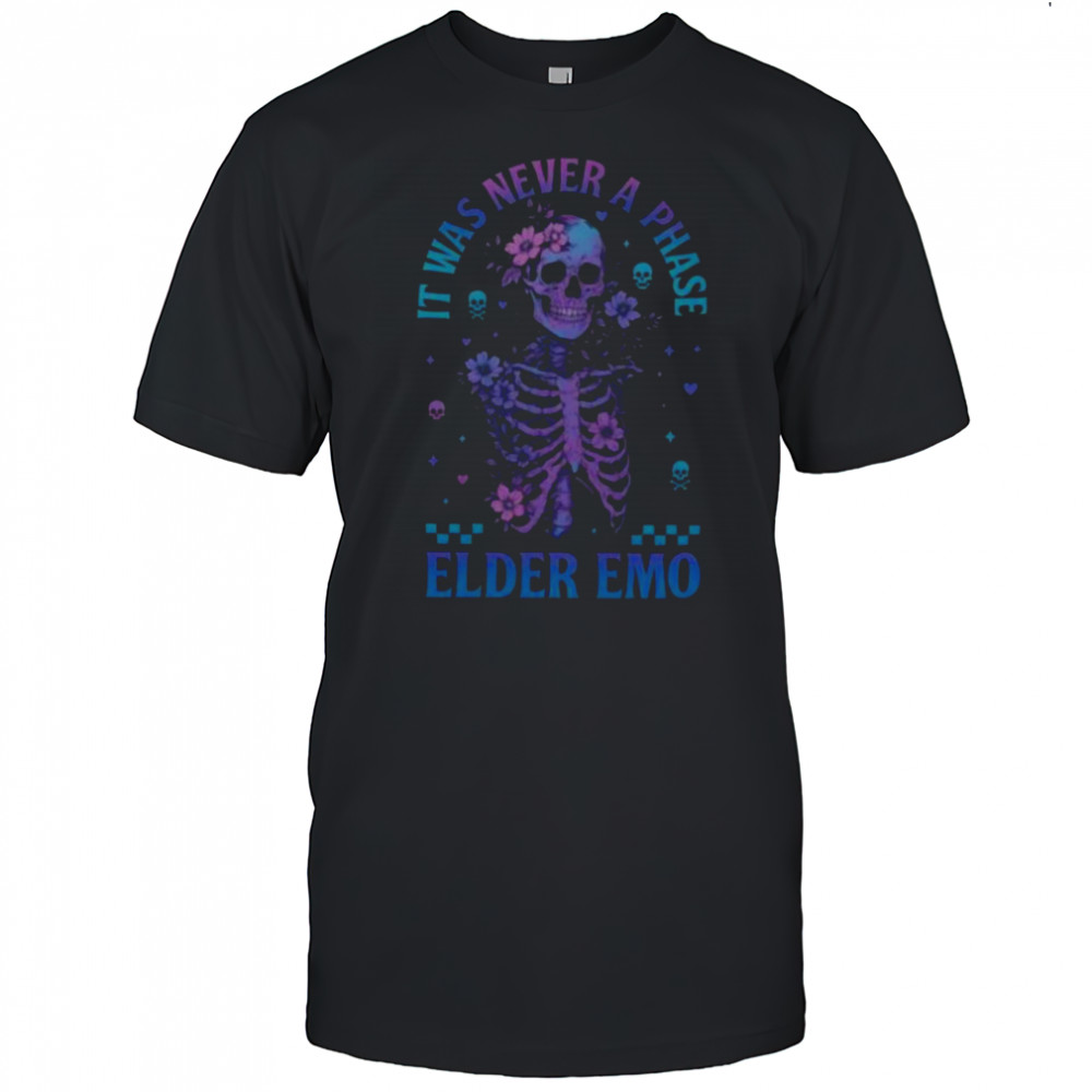 Elder Emo Club Skeleton It Was Never A Phase Sweatshirt