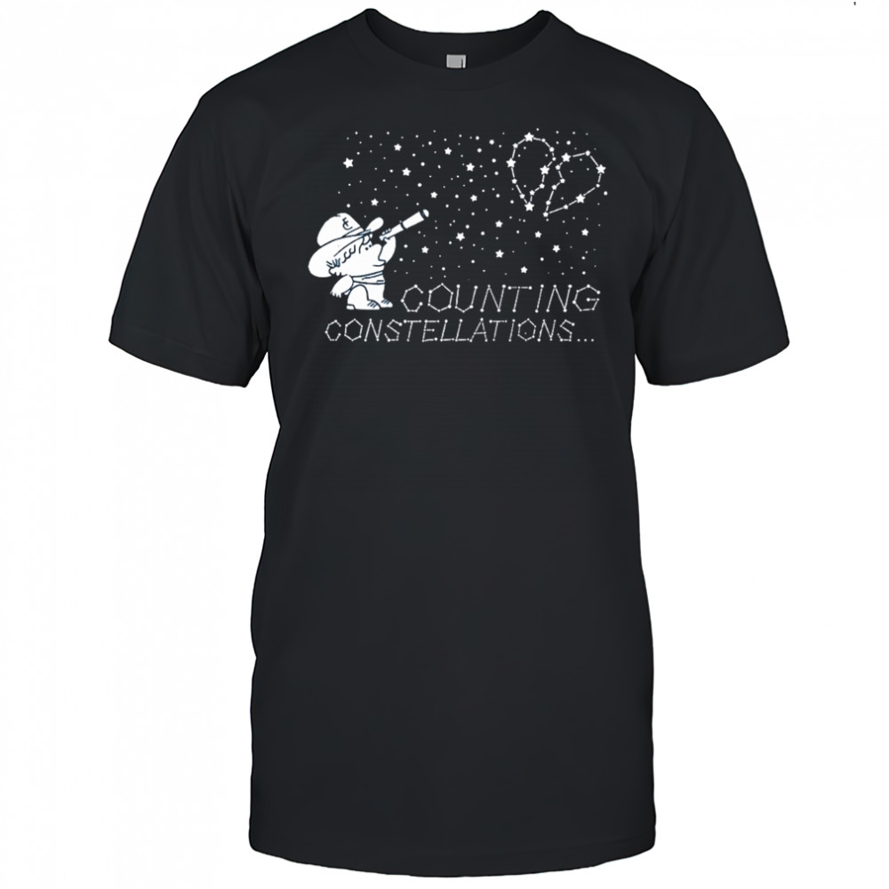 Flatland Cavalry Counting Constellations T-shirt