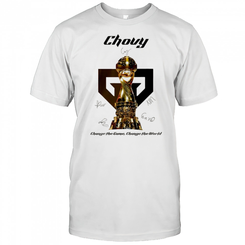 Gen.G 2025 MSI Champions Chovy signature change the game change the world shirt