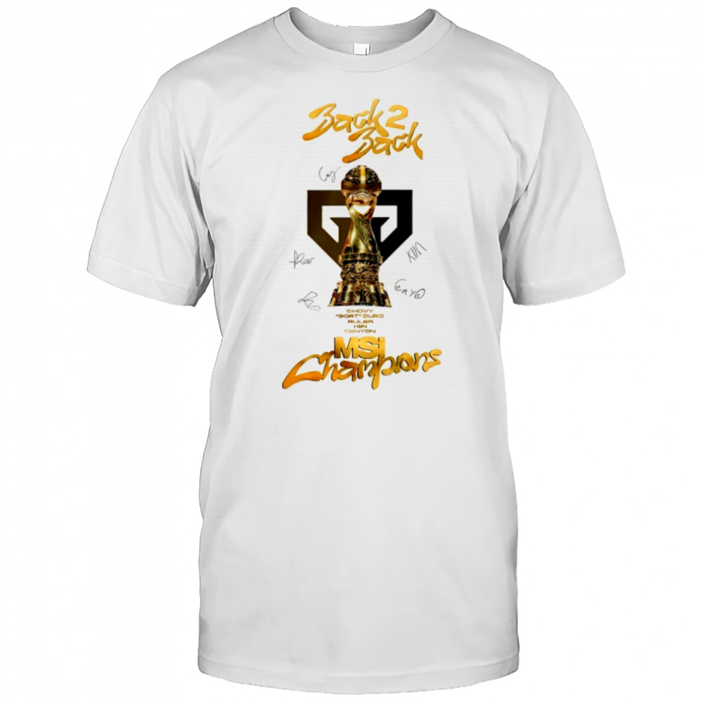 Gen.G back 2 back MSI Champions signature shirt