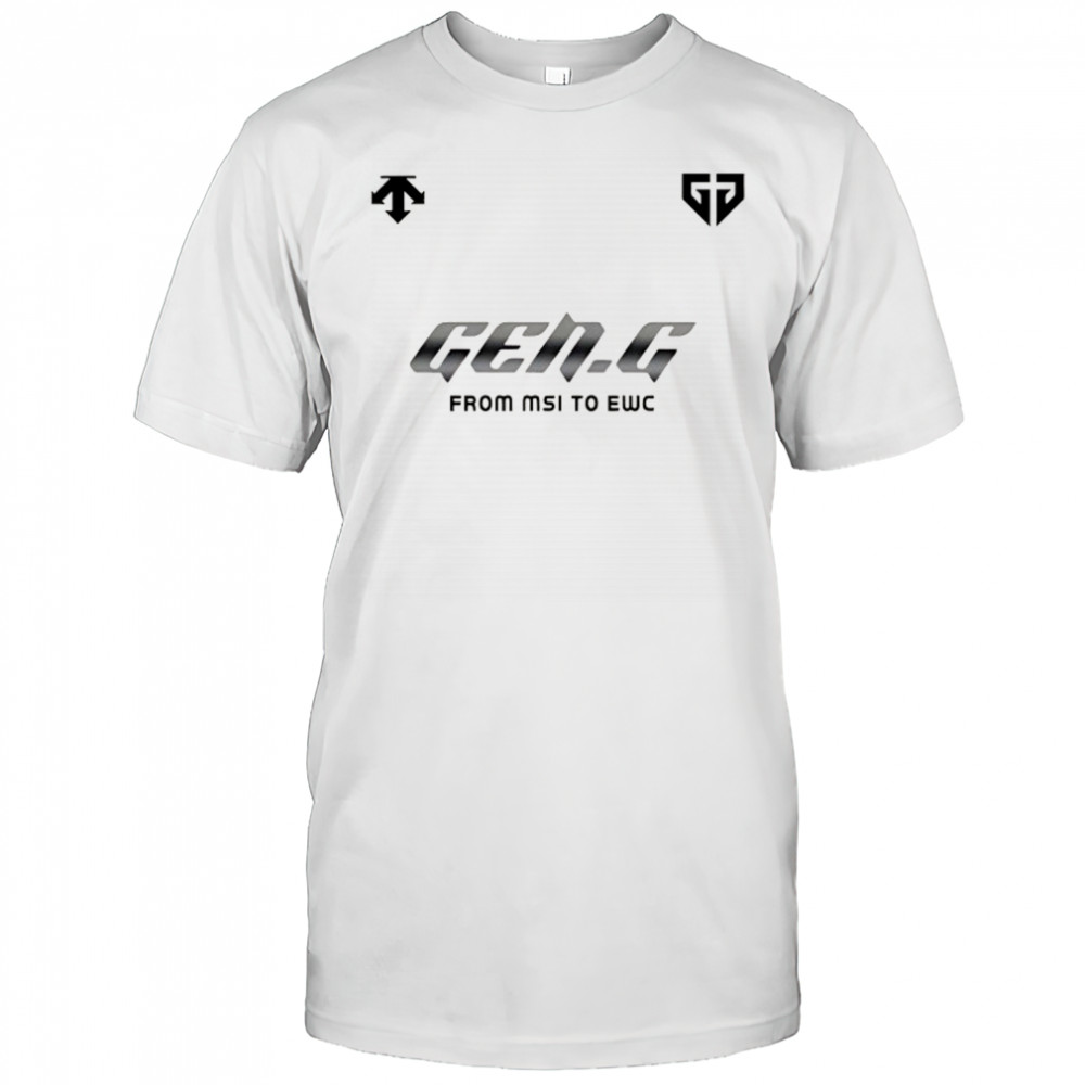 Gen.G from MSI to EWC 2025 shirt
