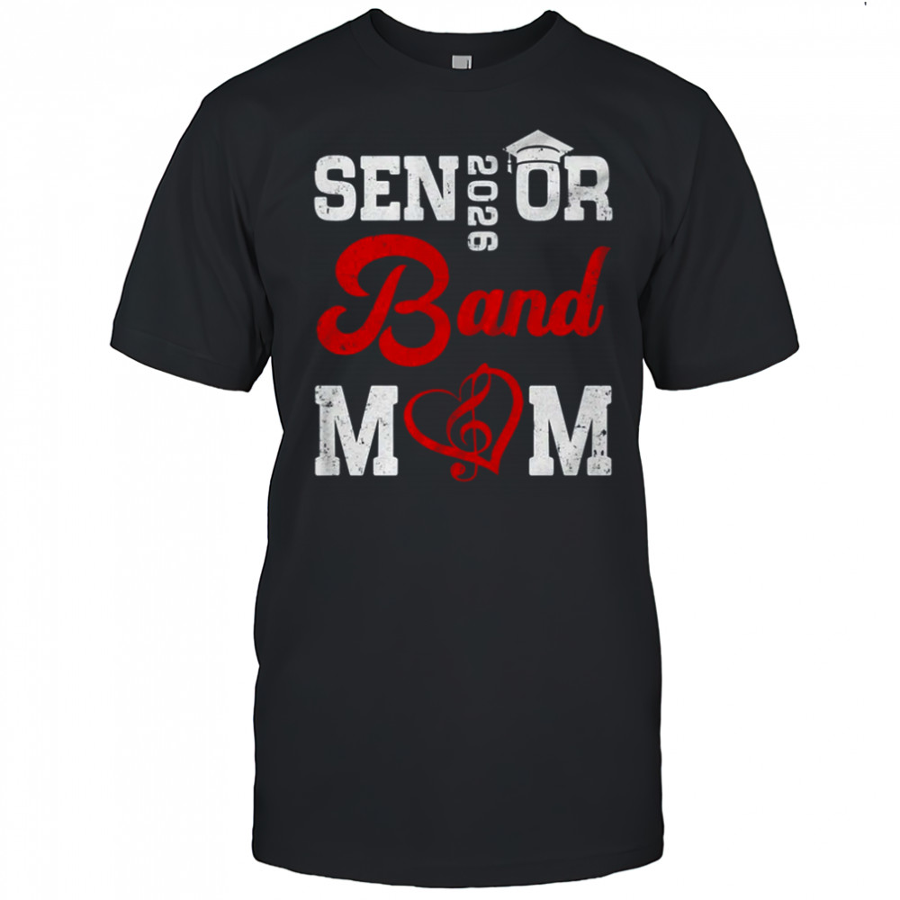 Graduation For Horn Player Senior 2026 Marching Band Mom shirt